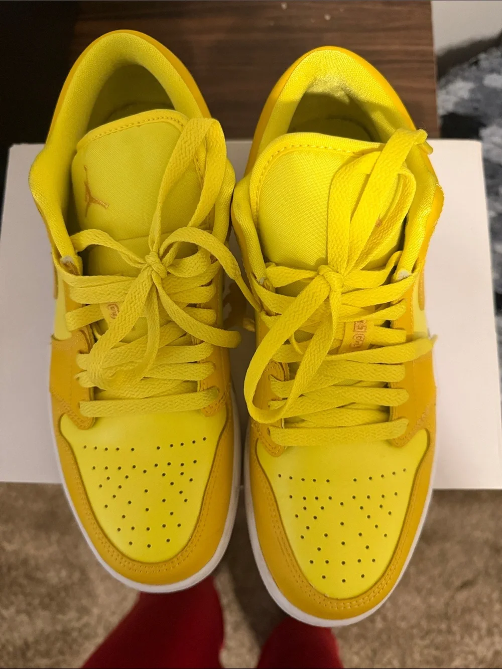 Jordan Yellow Low Top Sneakers